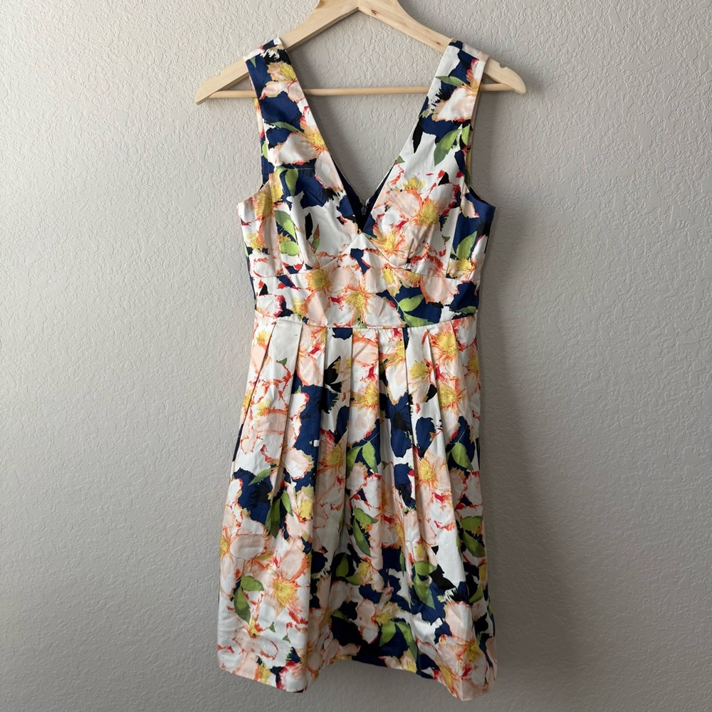 J.Crew Floral sleeveless Dress‎ with Pockets